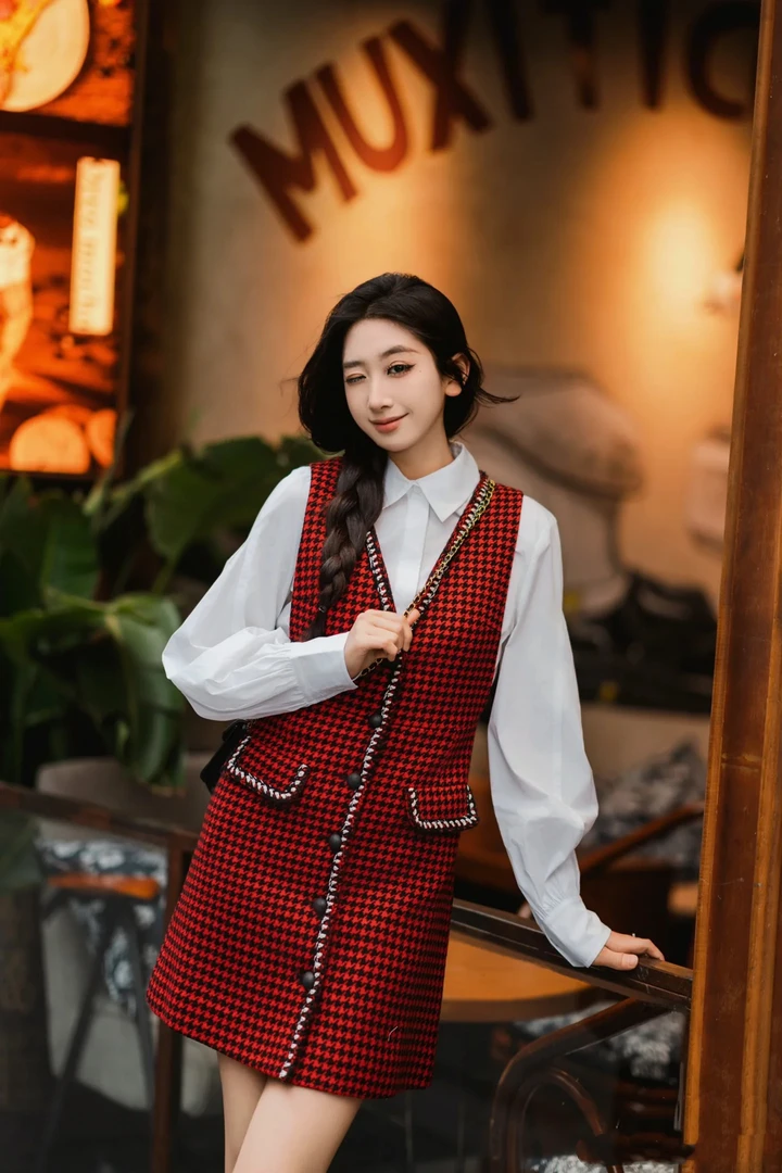 不支持退换 1500221 时尚百搭香连衣裙