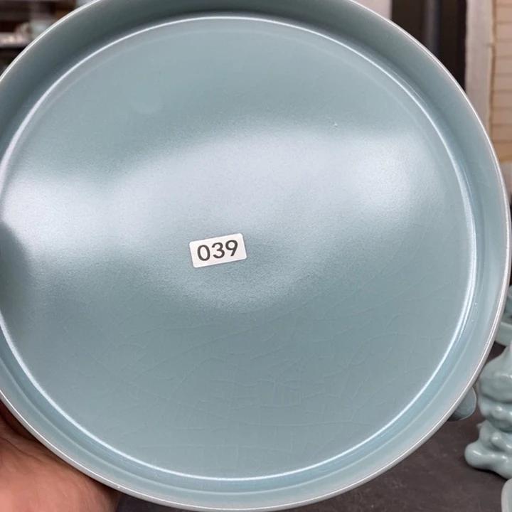 摆件S****x抱朴汝瓷仿古微瑕