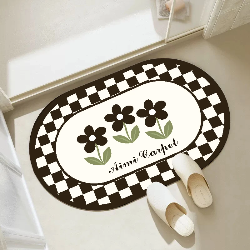 162【60*120】硅藻泥书桌垫入户门地垫玄关脚垫进门耐脏垫子防滑垫