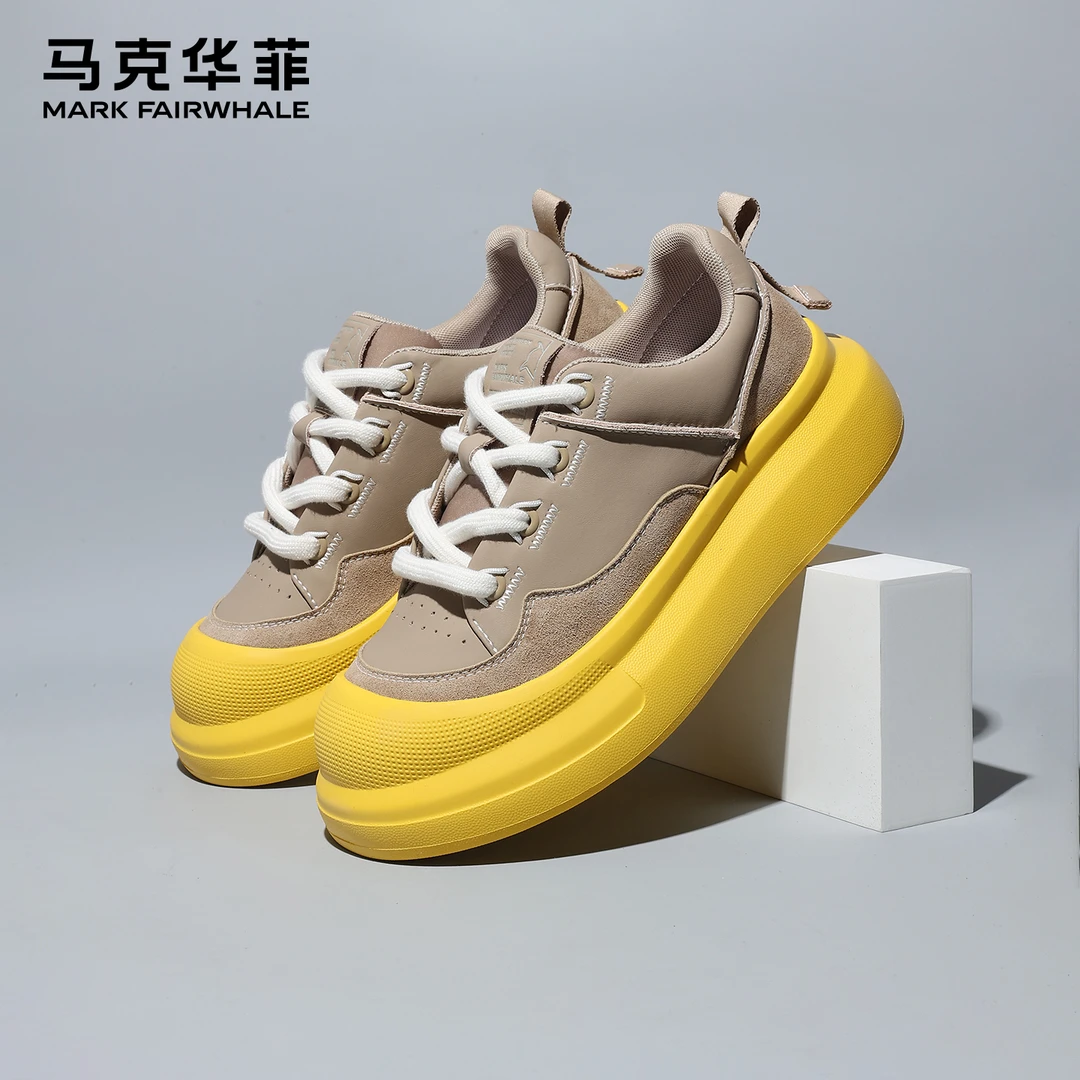 马克华菲高帮鞋男鞋2025新款冬季厚底增高男士休闲鞋潮流板鞋男款商品图