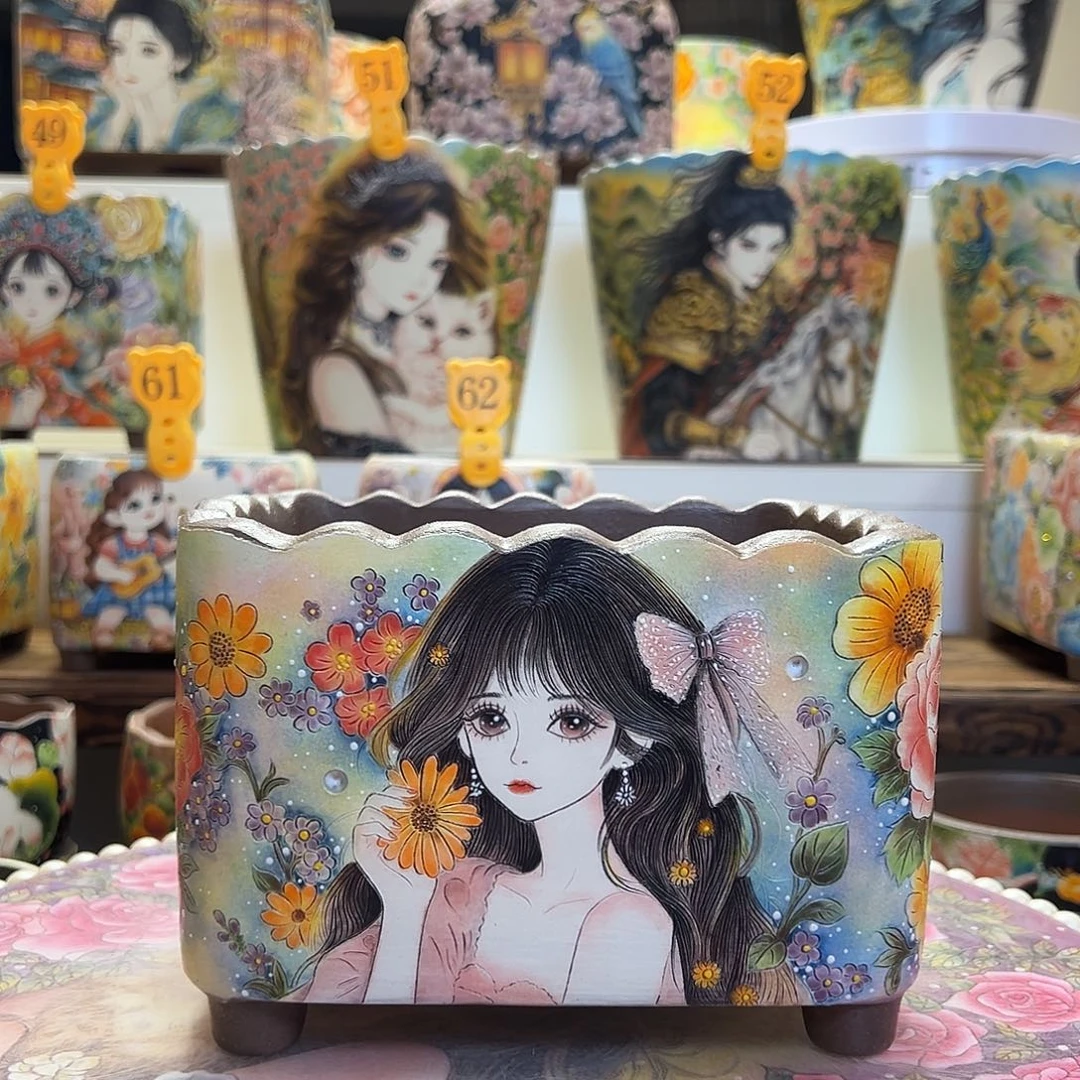 Gogo的精工美女长方盆