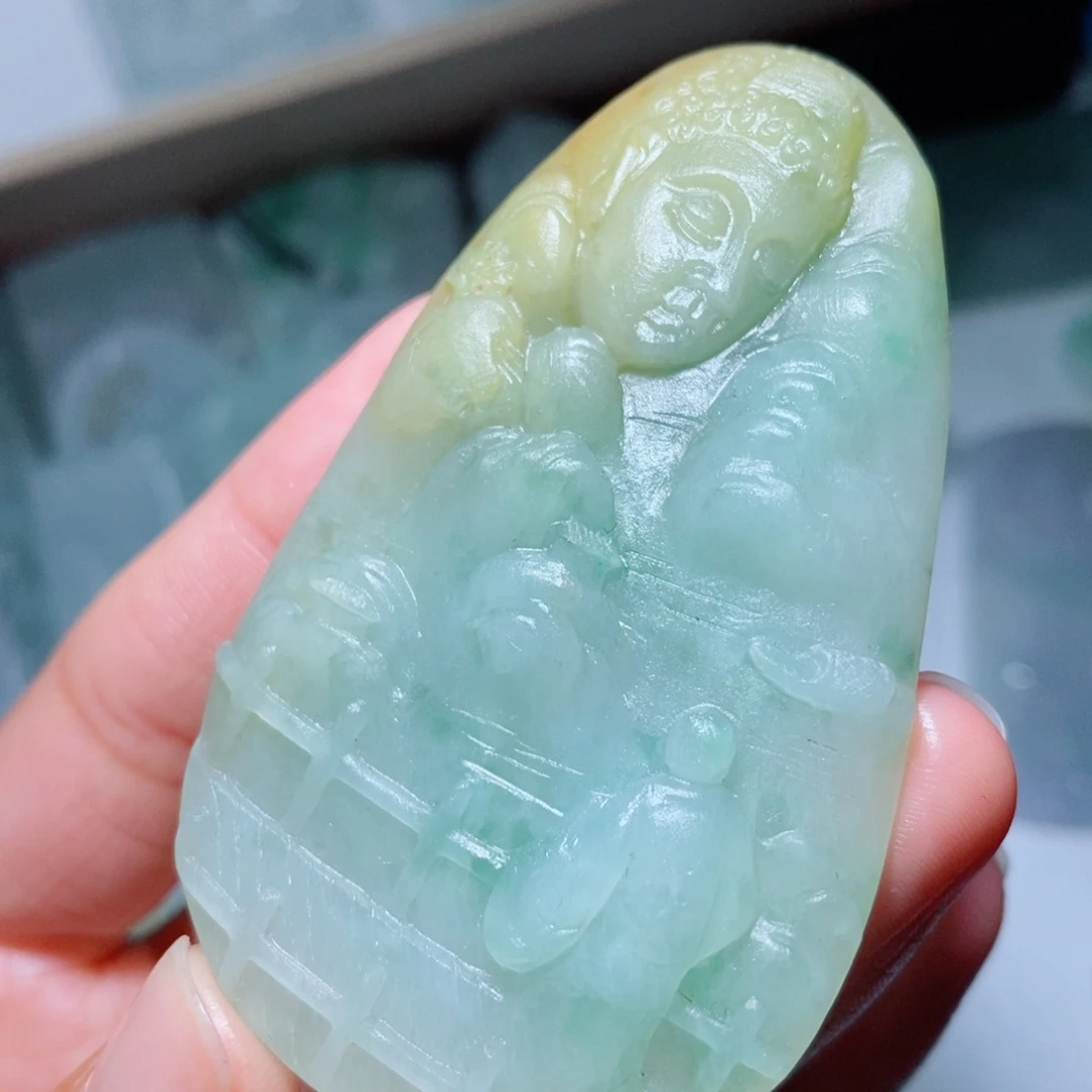 定制翡翠未镶嵌定制吊坠