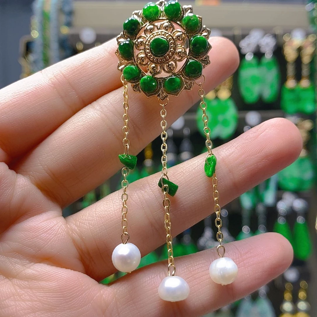 未镶嵌翡翠耳饰翡翠