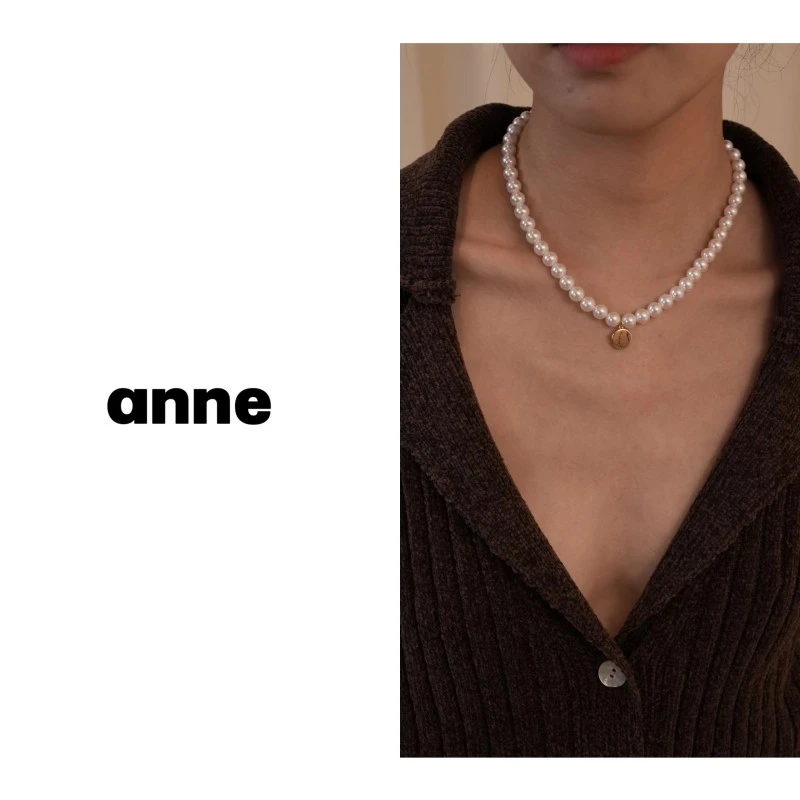 铜合金项链 【落日熔金】轻奢高级串珠项链御姐气质优雅爆款锁骨链