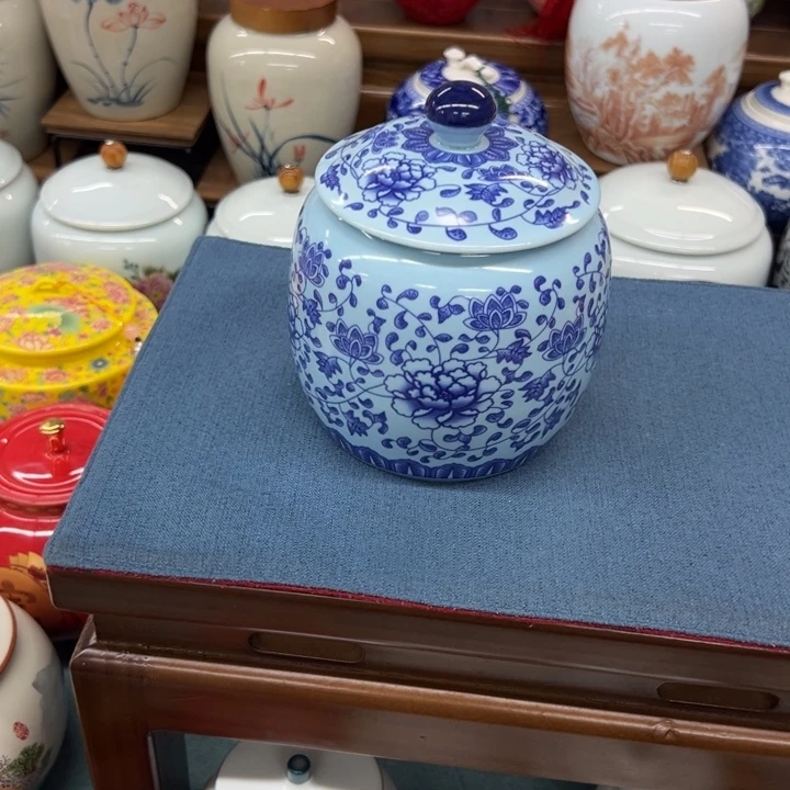 高端陶瓷茶叶罐密封罐