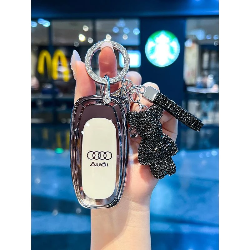 24款奥迪A6L钥匙套2024款A7L高级A3男士A4L扣q4etronQ5L壳q3