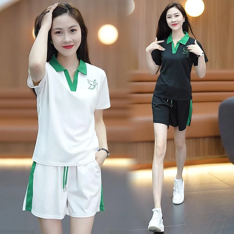 班奈悦~品牌专柜短袖运动休闲睡衣套装女2025夏季新款宽松时尚洋