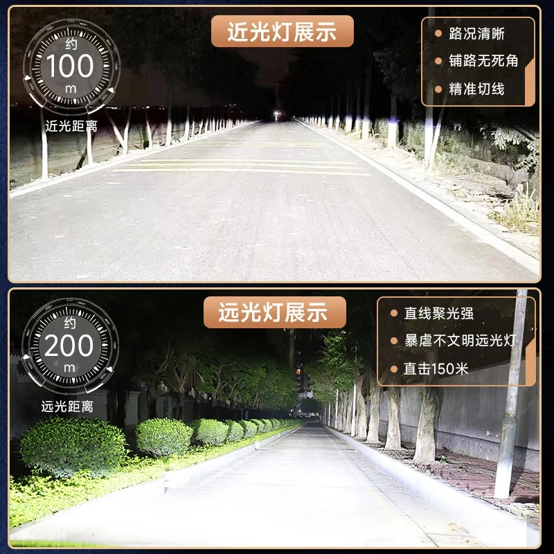 LED汽车大灯灯泡汽车灯泡远光车灯超亮远近光LED灯LED灯泡LED车灯