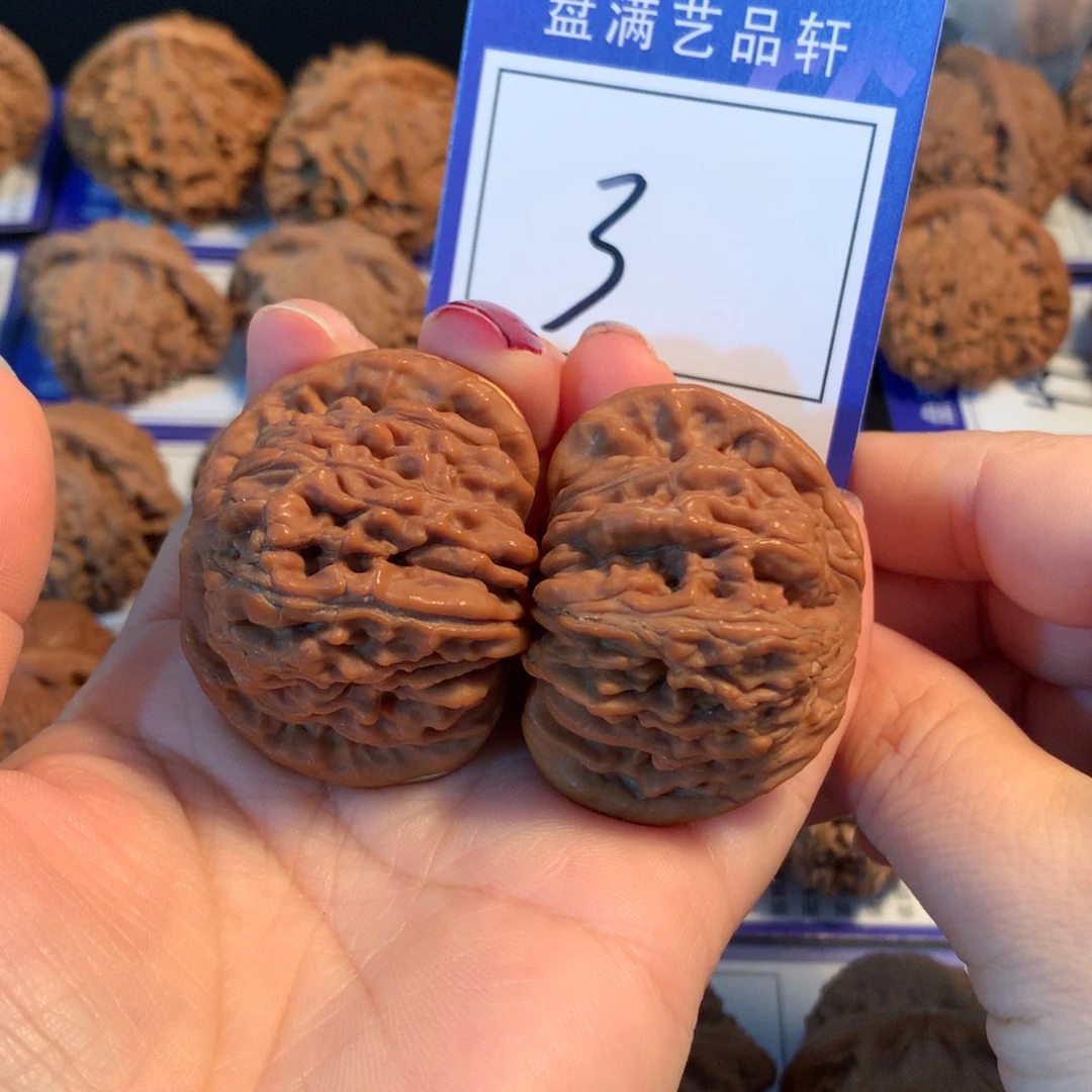 文玩核桃把件3楼子4.4