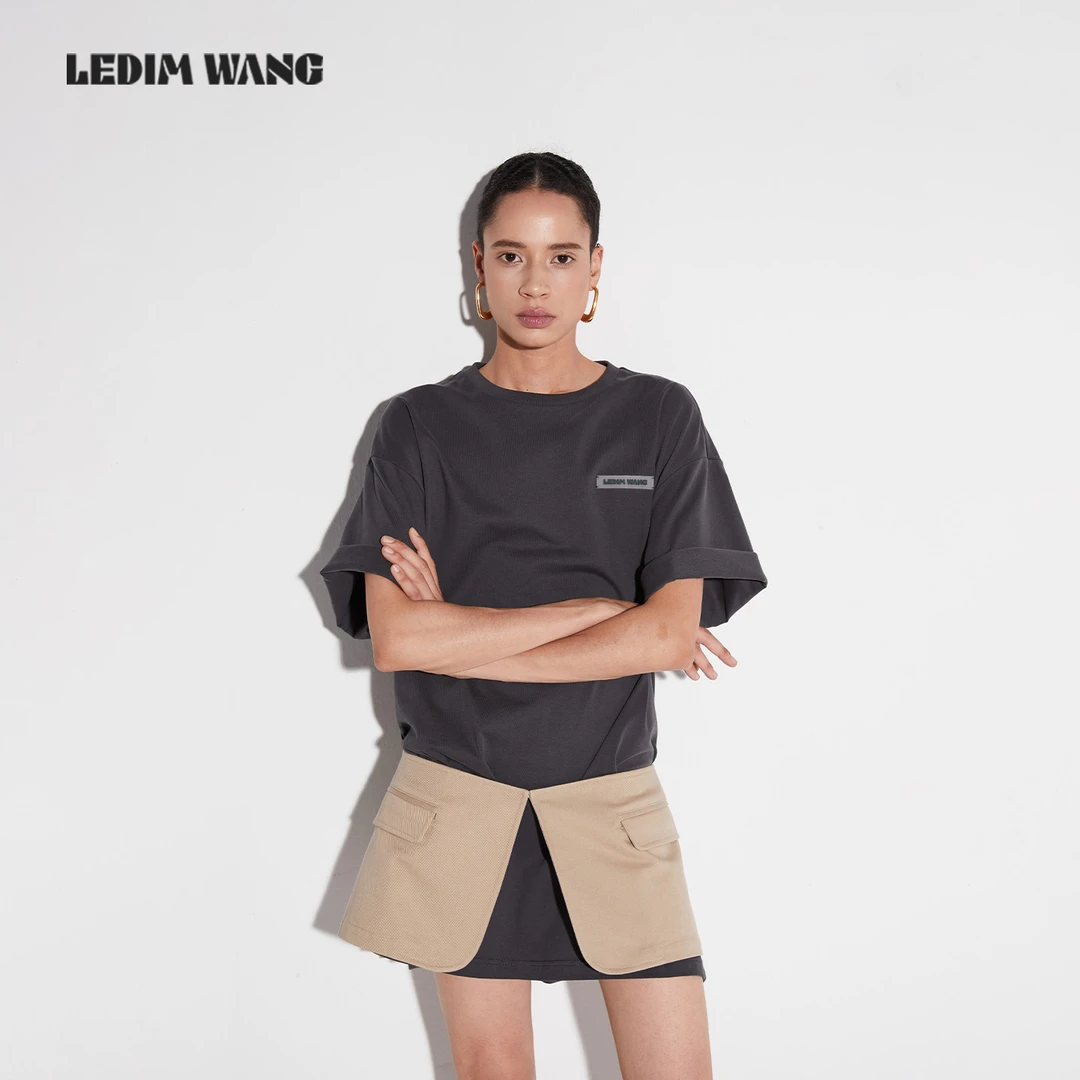 LEDIM WANG视觉戏法T恤裙