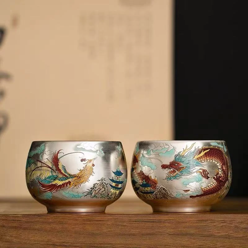 【现货】龙凤呈祥主人对杯Y22