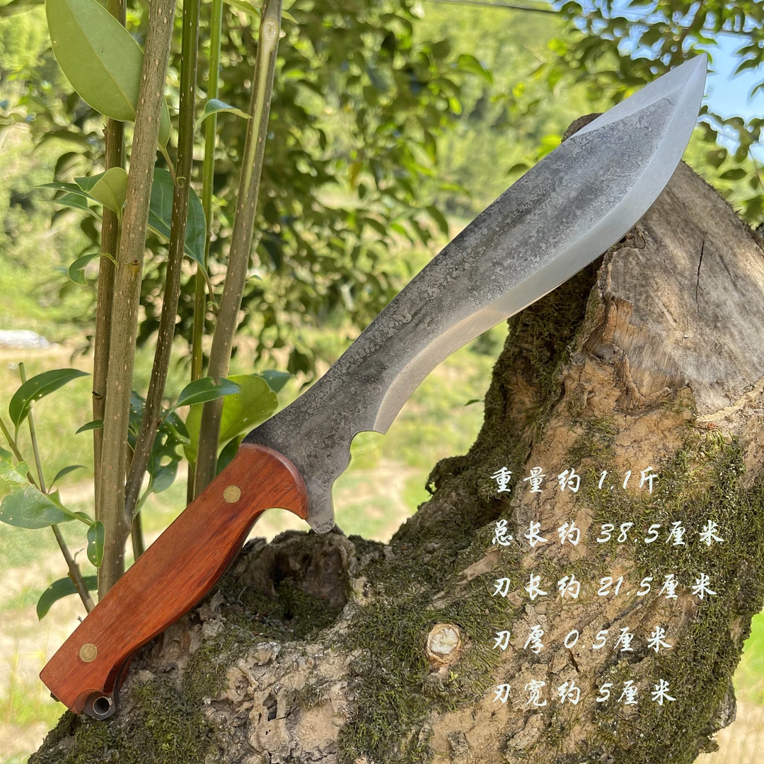 一体斩骨刀多功能刀具户外开山排障刀露营刀具高硬度刀生存刀