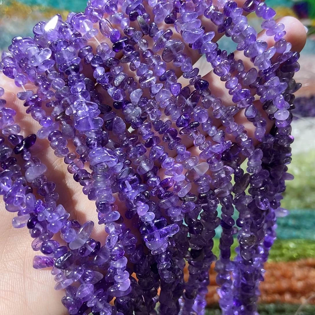水晶珠宝半成品未镶嵌小紫水晶