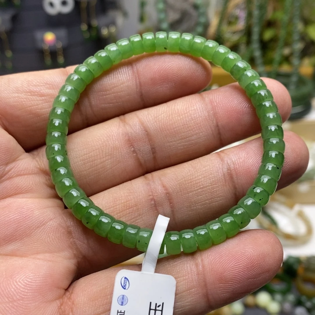 和田玉（碧玉）手链未镶嵌45