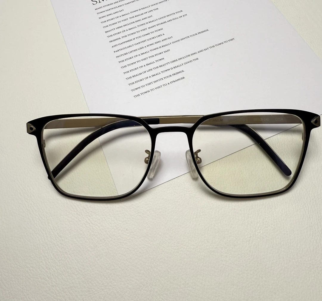 特潮牌棟息男款摸鱼纯钛克重仅6克方框55/18/145