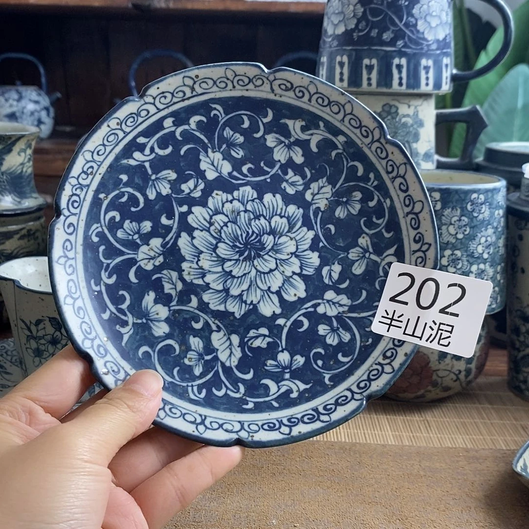 手工手绘青花高温陶瓷