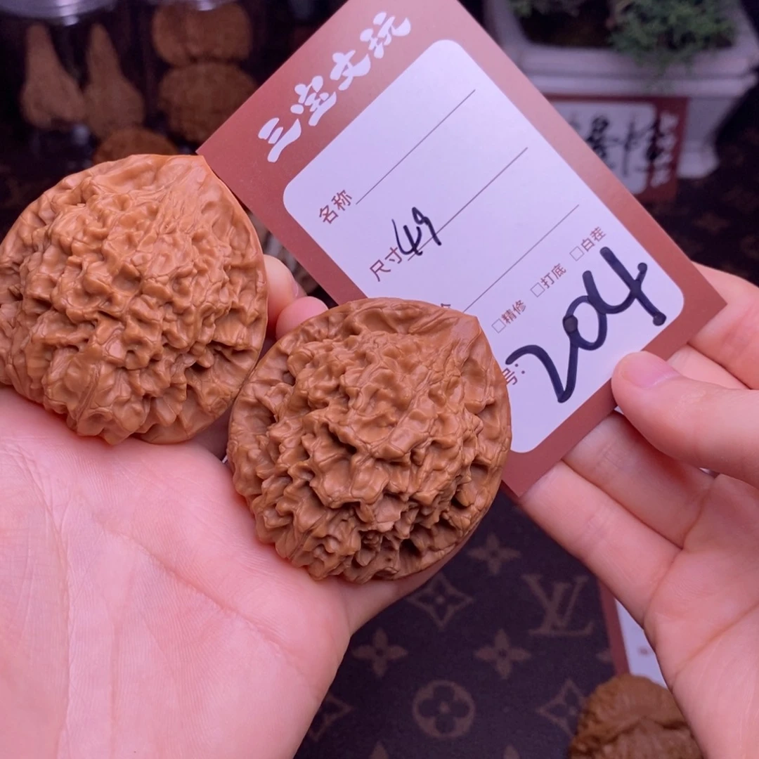 文玩核桃把件49官帽204