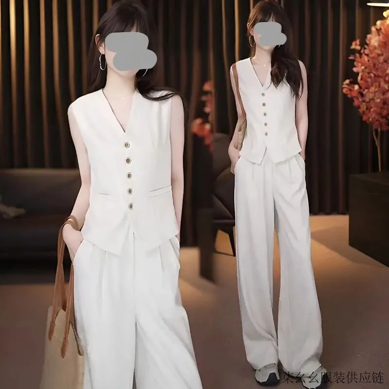 老钱风松弛感女装贵气2025新款两件套装女士时尚网红炸街春秋休闲