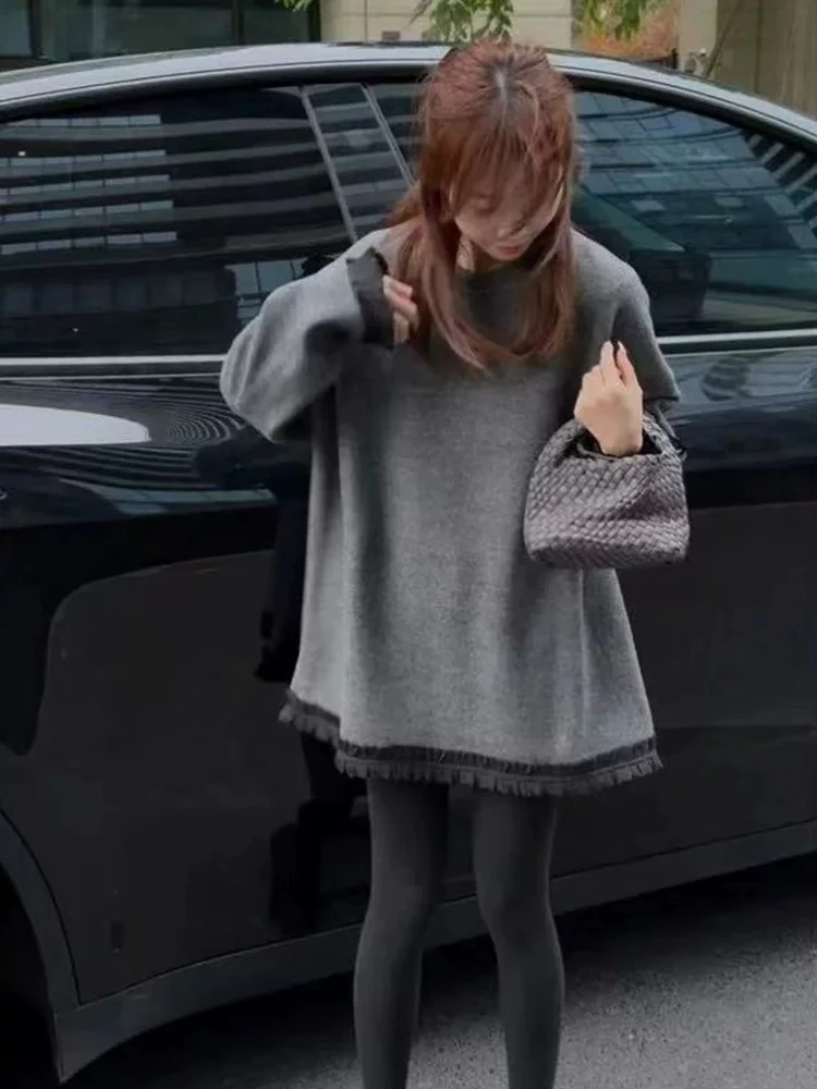 【娇娇精选&高端定制】1892韩版压褶拼接加绒加厚T恤设计感百搭上衣