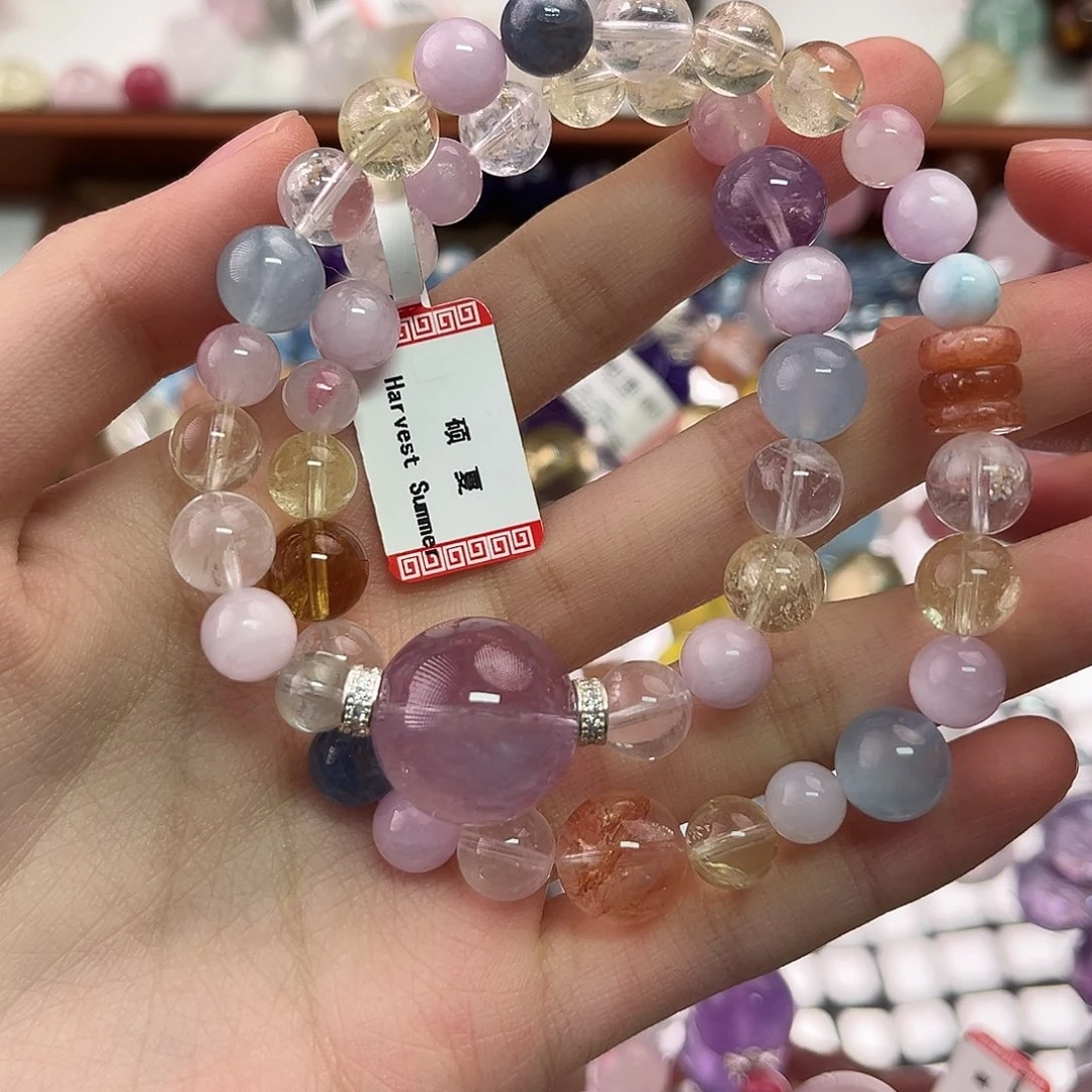 手链水晶未镶嵌多宝双圈