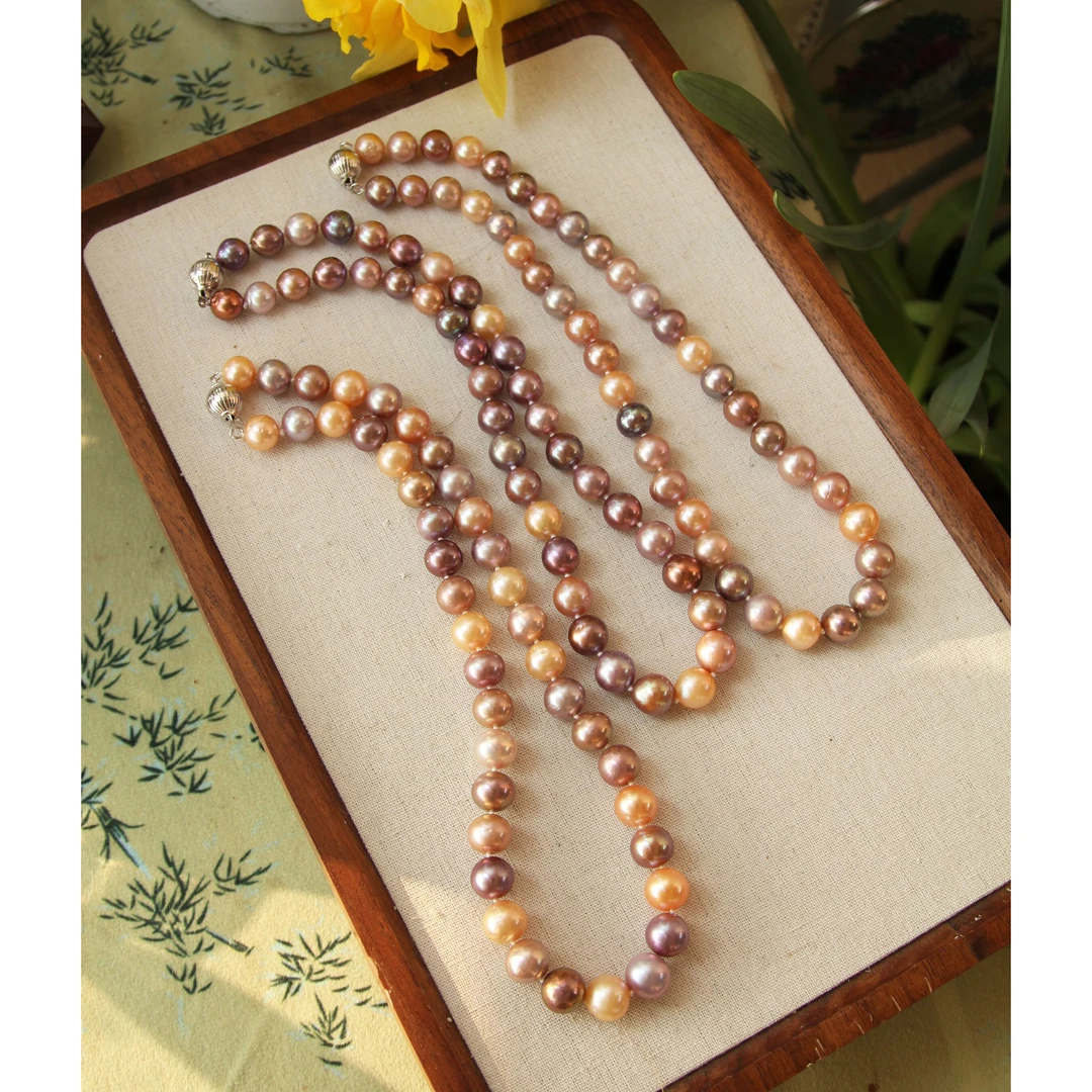 T 多巴胺糖果色大珍珠项链多样性发货 发一