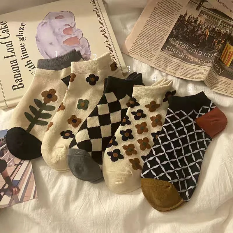 〖蕙子严选〗ZH 7860新款时尚百搭休闲短袜