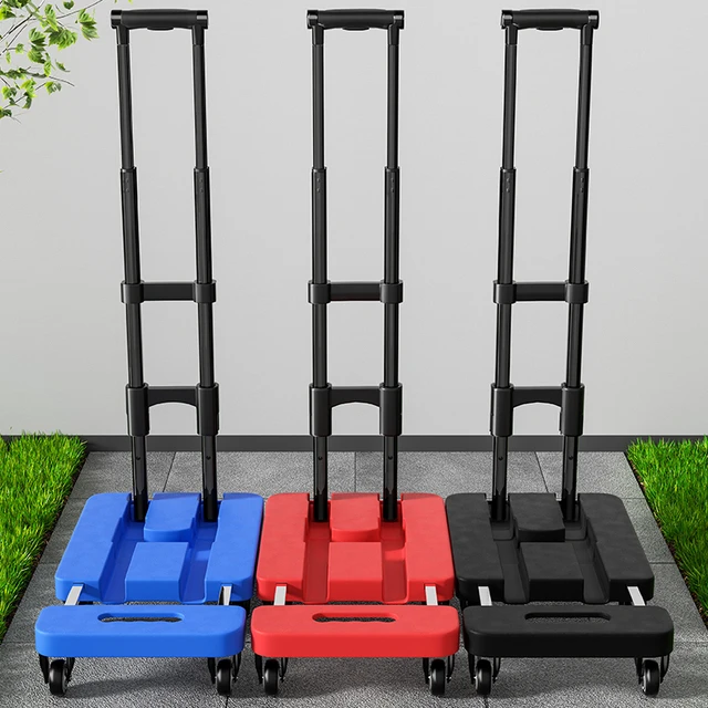 手拉车折叠便携伸缩手拉车家用平板车搬运车买菜家用小拉车购物车