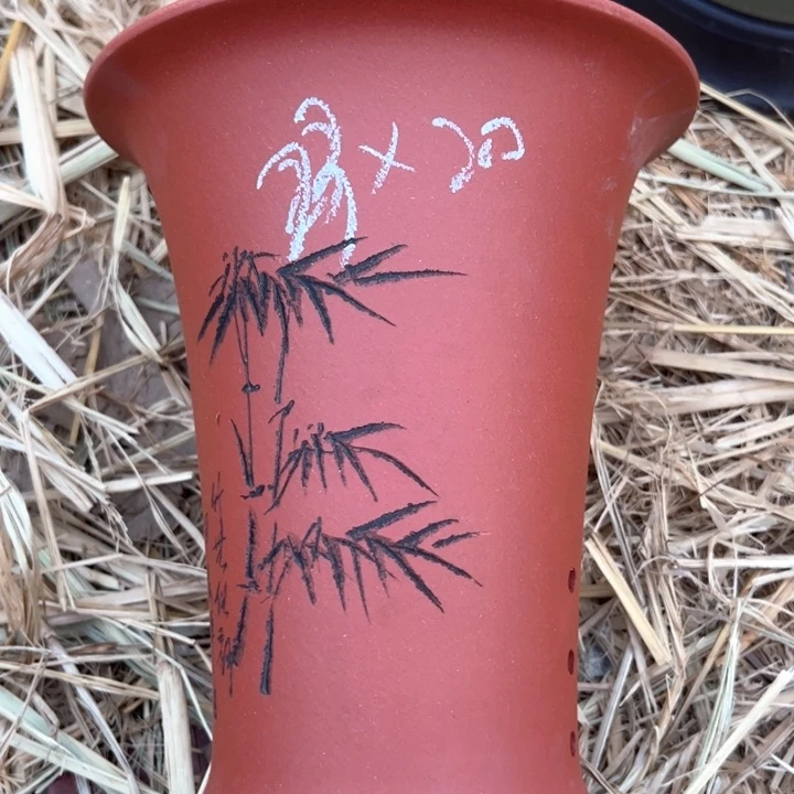 红陶紫砂兰花盆wei x