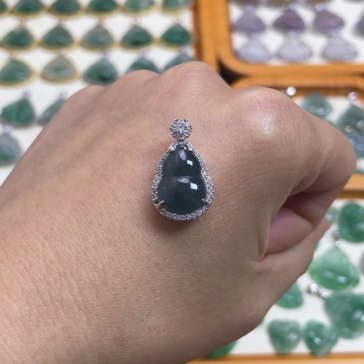 翡翠未镶嵌颈饰123456