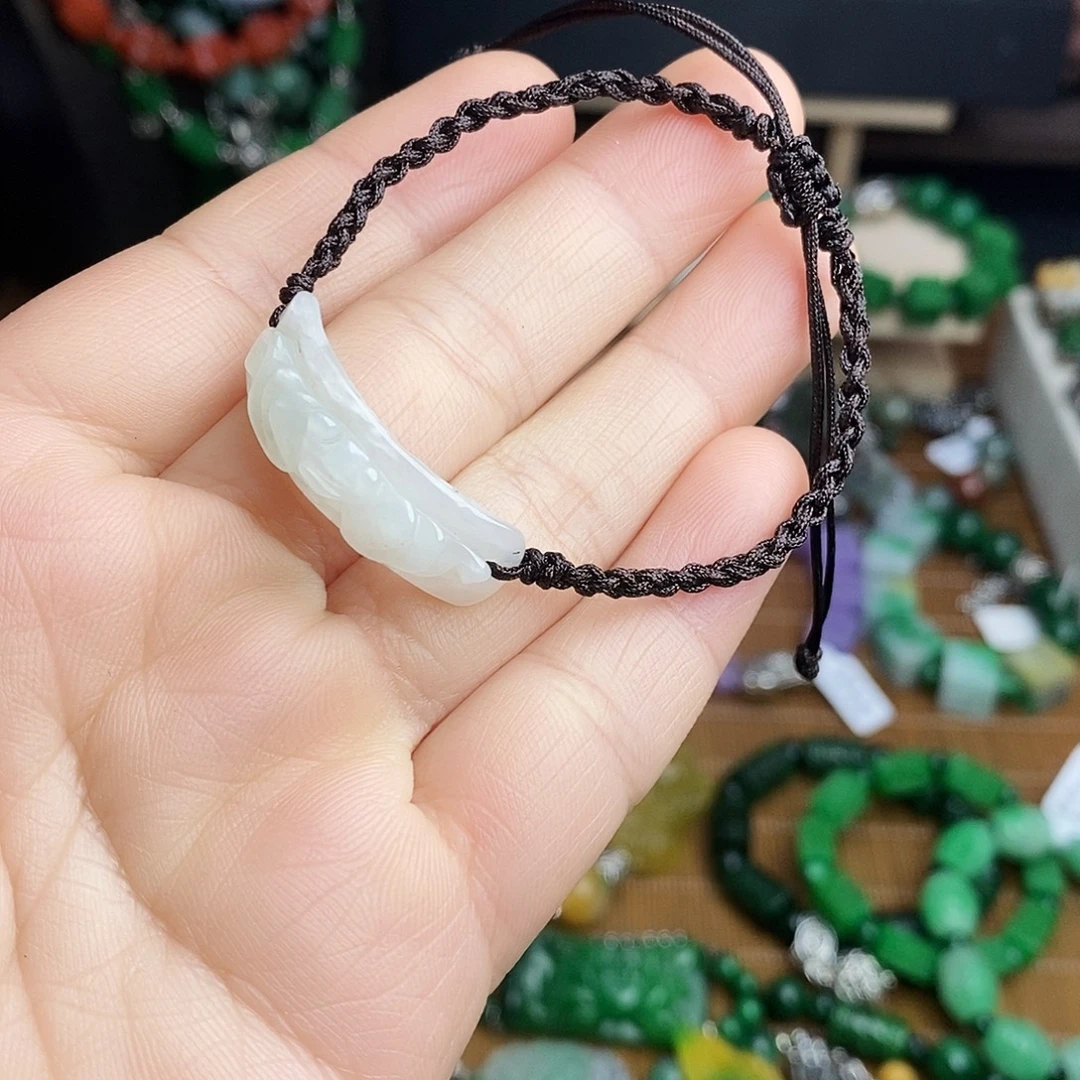 翡翠未镶嵌手链9.9