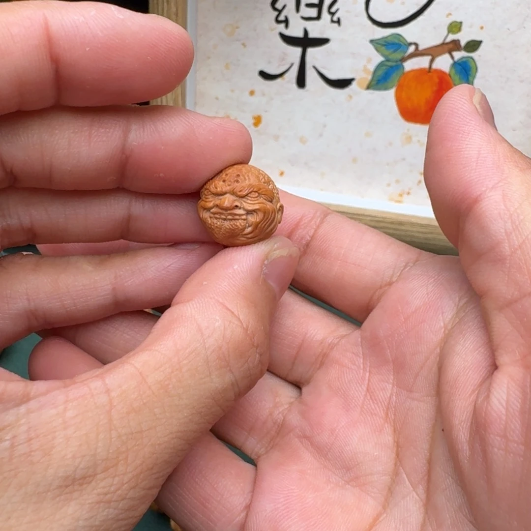 猴头核桃吊坠添僧