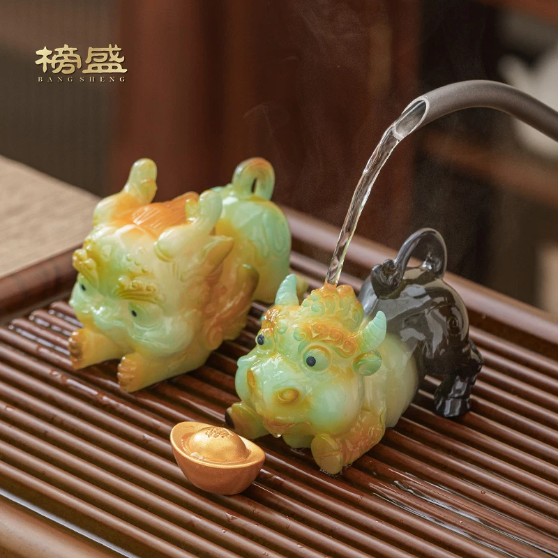 温变招财貔貅茶宠变色招财纳福茶玩摆件精品茶具配件创意茶台装饰