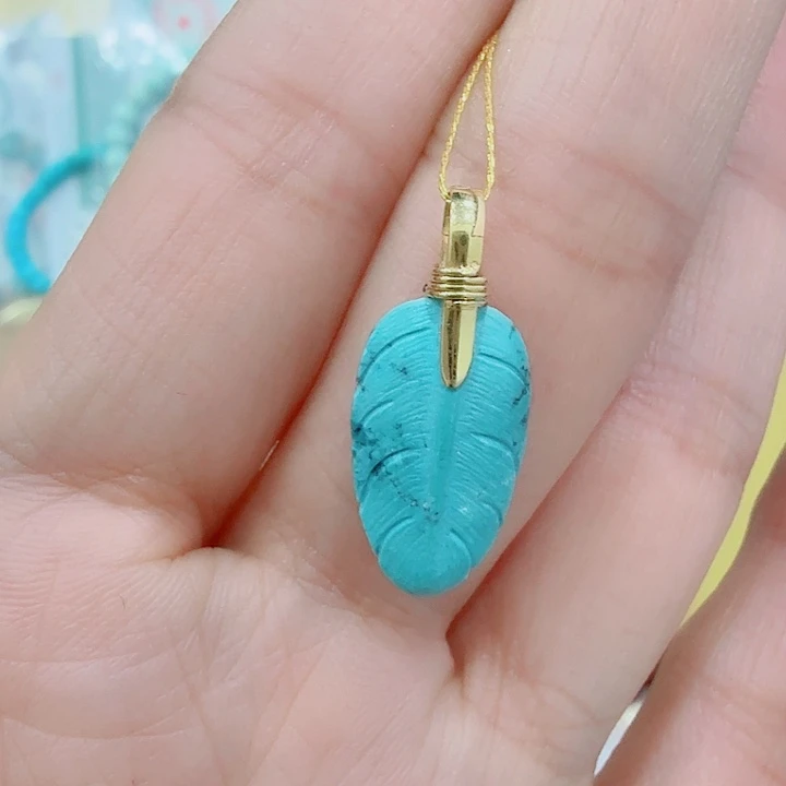 绿松石18K金镶嵌珠宝奇石