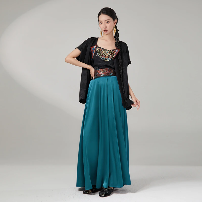 随时anytime 玄霄引国风绣花上衣织金八破裙女2025夏新款汉服套装