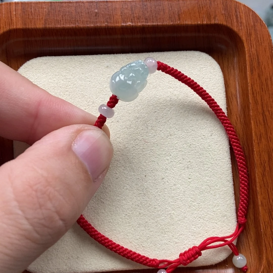 翡翠未镶嵌颈饰如意貔貅手链