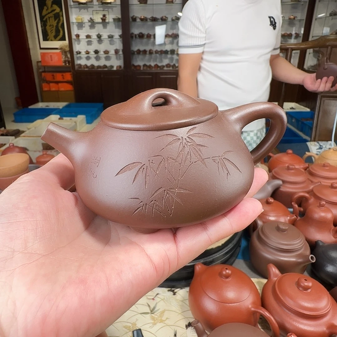 茶壶紫砂石瓢紫泥