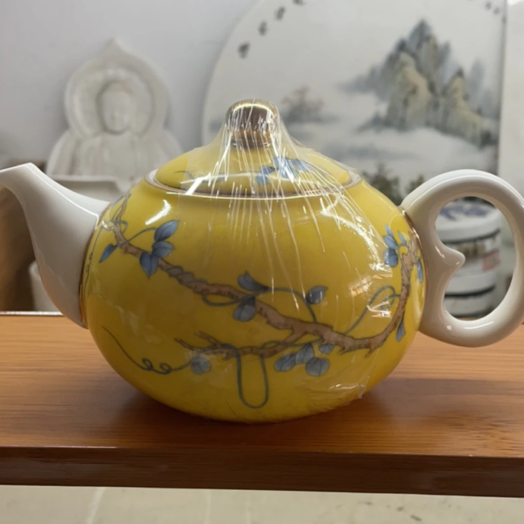 纯手绘精品黄静思单壶