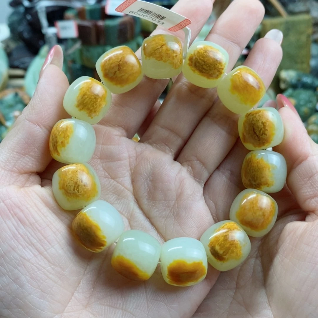 透闪石质玉手链未镶嵌夏*
