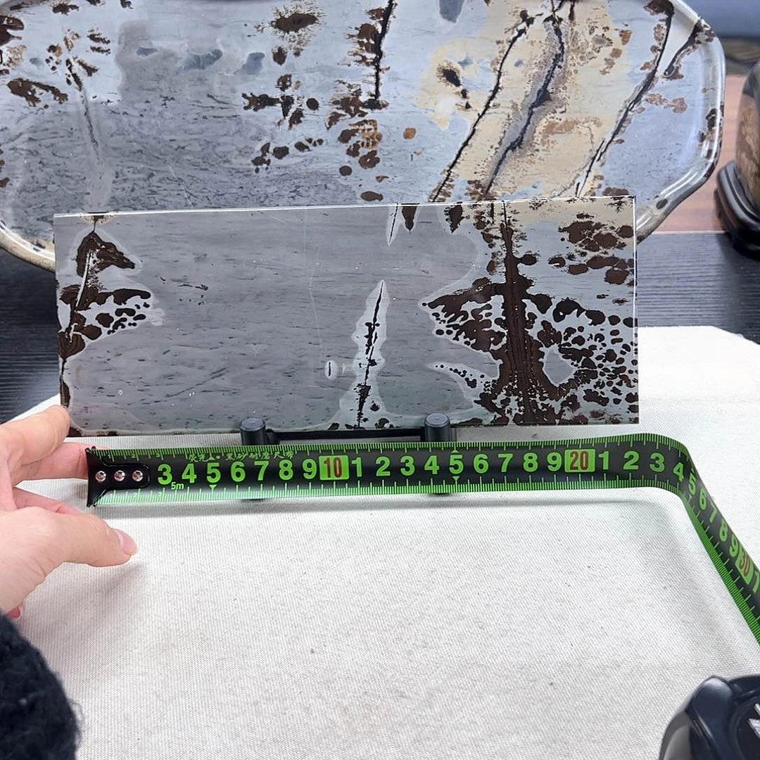 广西石天然国画石湿泡台