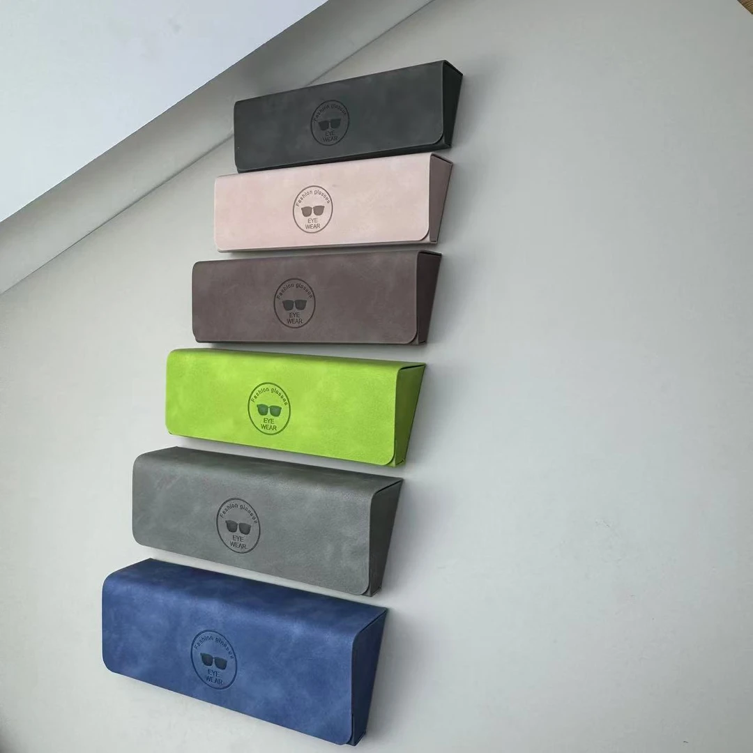 简约ins风便携抗压多功能复古眼镜收纳盒男女通用