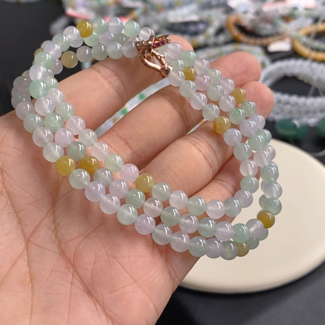 翡翠未镶嵌手链卡5.2