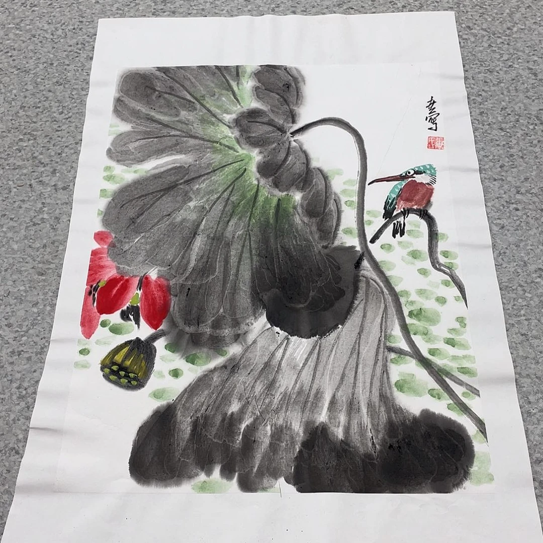 国画1.4平尺国画作品