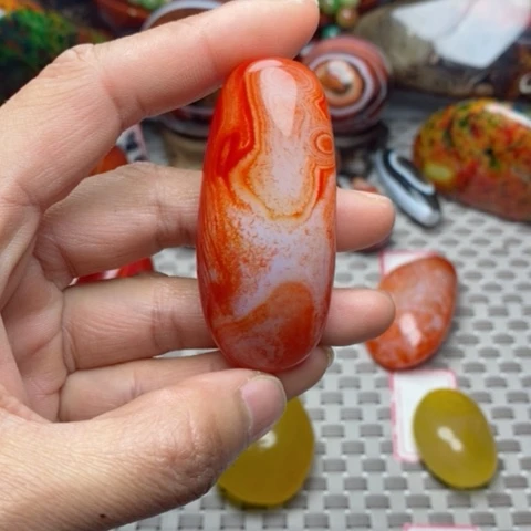 未镶嵌玛瑙/玉髓珠宝奇石东*打孔不退不换