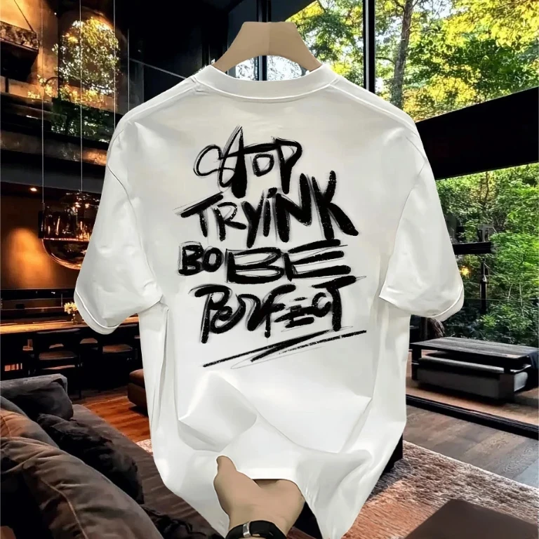 特大码300斤纯棉款宽松美式潮牌短袖T恤男女青年小众纯棉衣服上衣