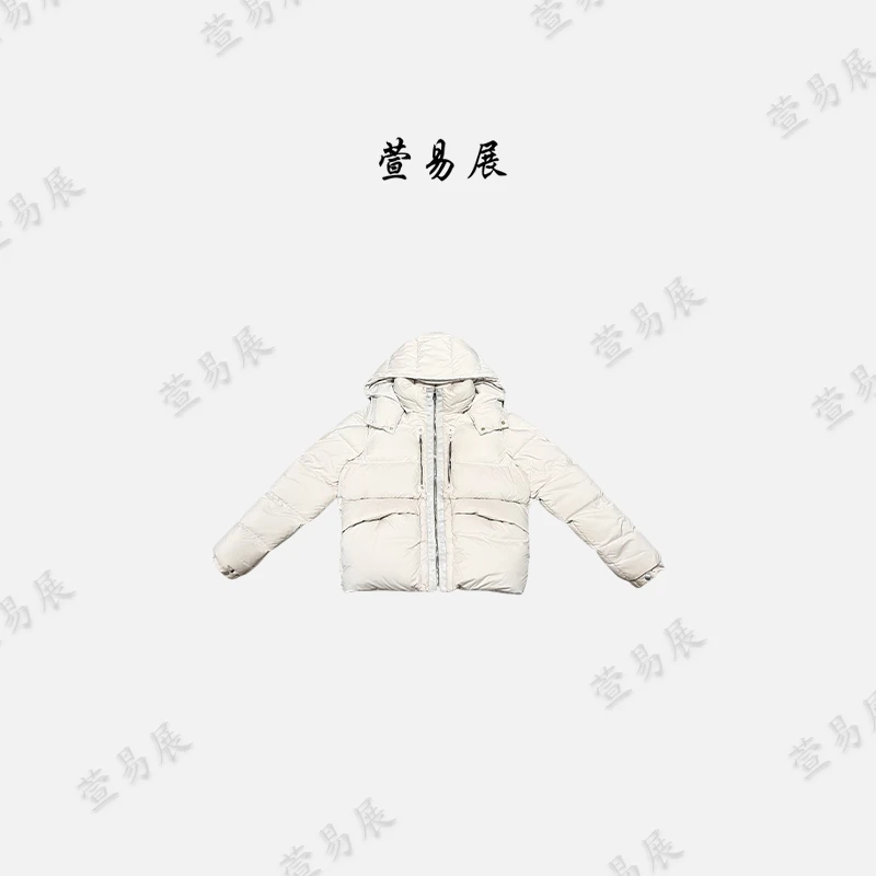萱易展-“泡芙面包”造型拼接织带设计白鹅绒服气质保暖-121601-y