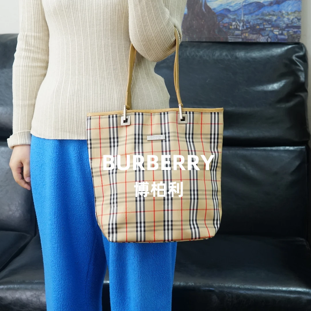 95新 BURBERRY/博柏利 巴宝莉/格纹单肩包/ZG02912052/2052