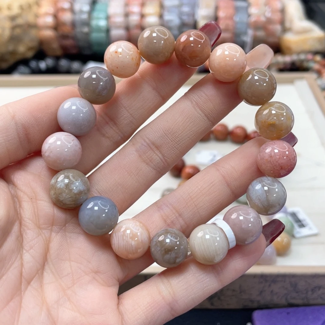 硅化珊瑚（珊瑚玉）手链未镶嵌じ****~948