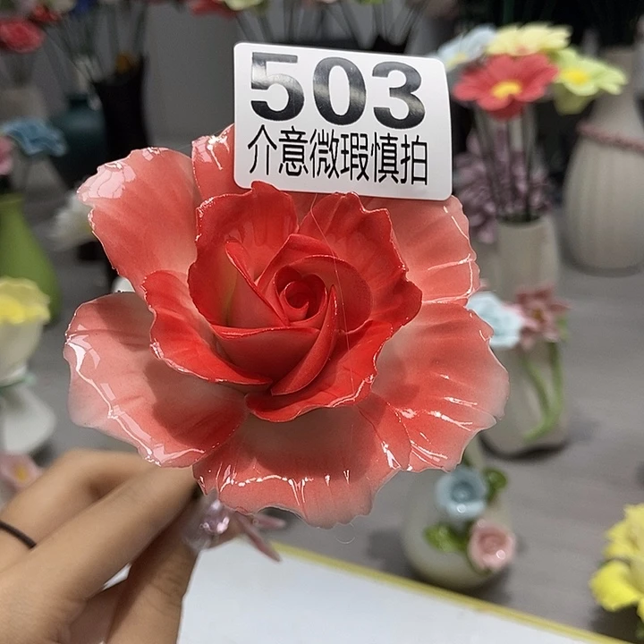 陶瓷纯手工捏花设计