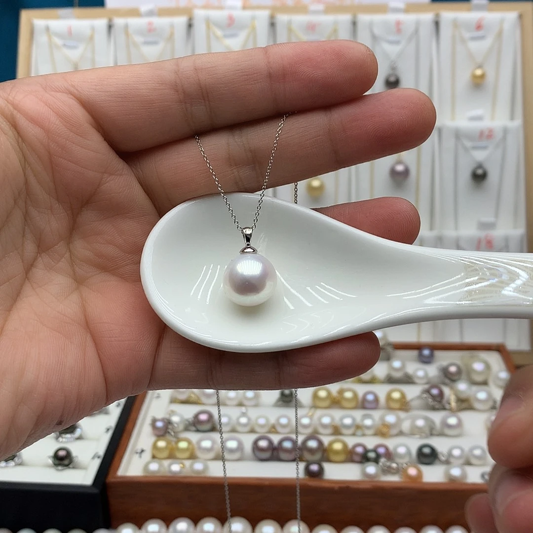 吊坠(赠链)银S925镶嵌淡水珍珠