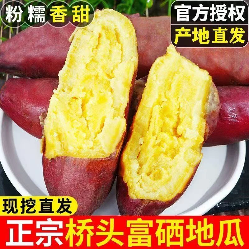 正宗桥头地瓜高端薯金香芋海南蜜薯澄迈富硒沙地番薯粉糯香甜红薯